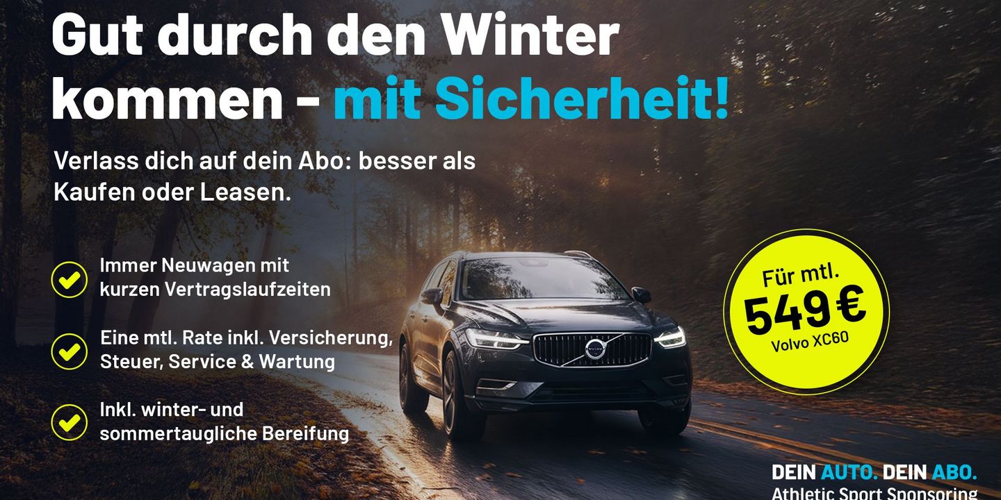 Sicher durch Herbst & Winter – mit Volvo im Auto Abo von ASS.