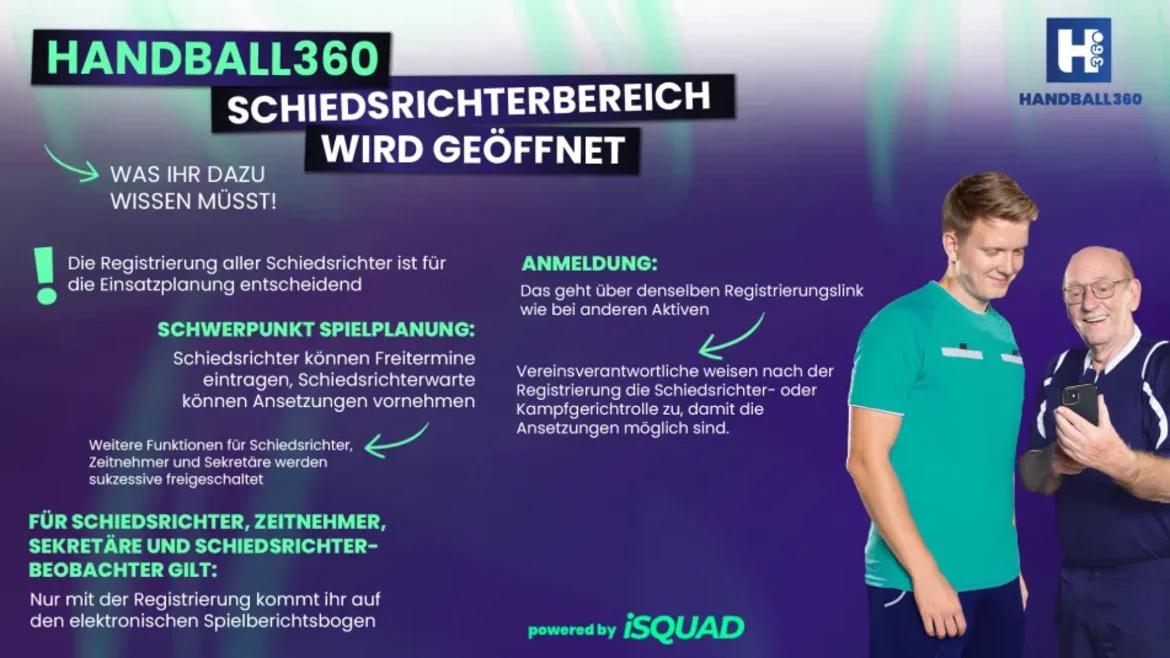 Schiedsrichter in H360: Neue Funktionen machen die Saisonplanung konkreter