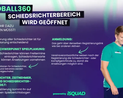 Schiedsrichter in H360: Neue Funktionen machen die Saisonplanung konkreter