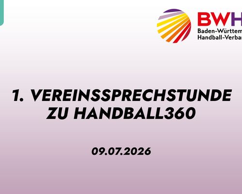 Aufzeichnung der 1. Vereinssprechstunde zu H360 - weitere Veranstaltungen sind terminiert und ausgeschrieben - Anmeldungen sind ab sofort möglich