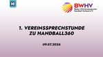 Aufzeichnung der 1. Vereinssprechstunde zu H360 - weitere Veranstaltungen sind terminiert und ausgeschrieben - Anmeldungen sind ab sofort möglich