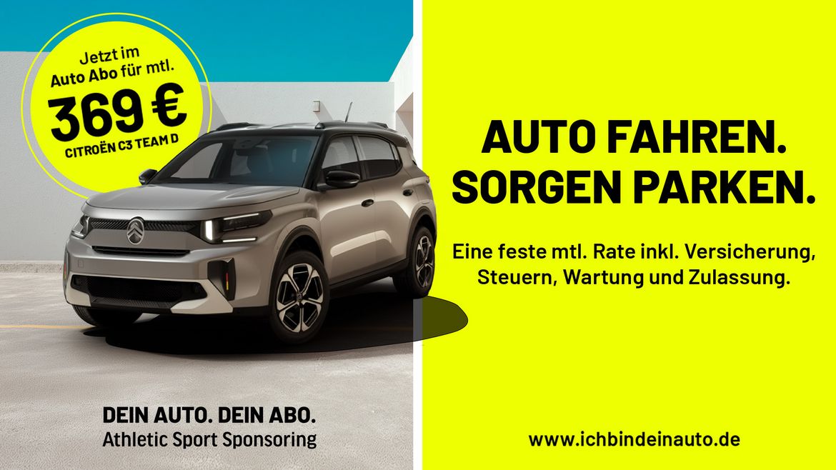Auto fahren. Sorgen parken.