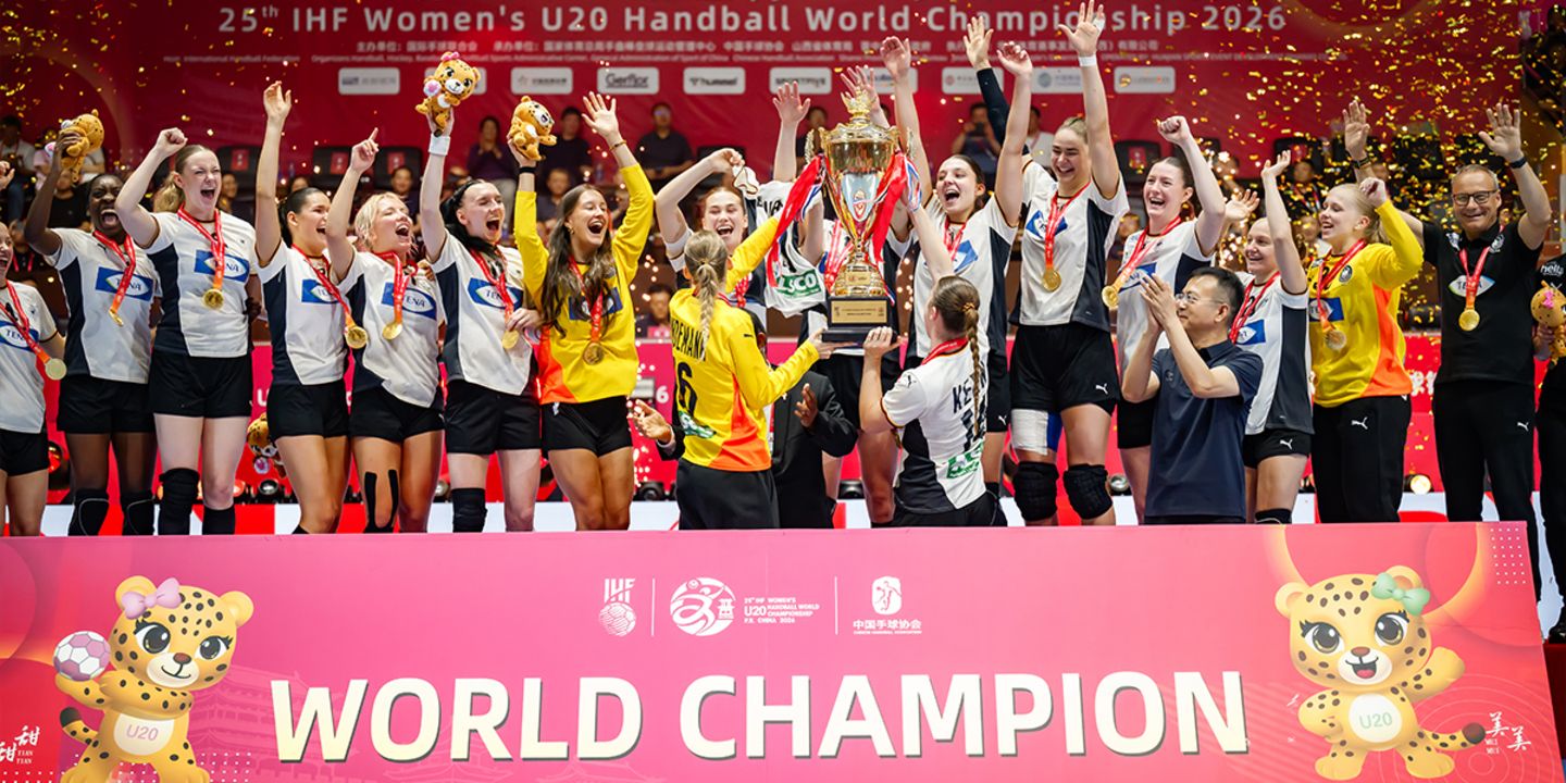 DHB: Weibliche U20 krönt sich durch Finalsieg gegen Dänemark zum Weltmeister