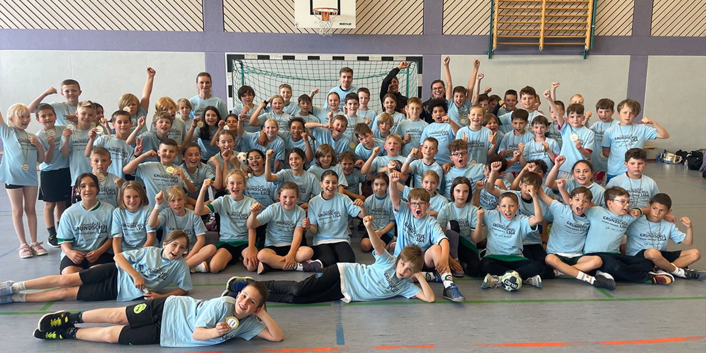 Handball-Grundschulliga Saison 2024/25 abgeschlossen - an 14 Standorten ein voller Erfolg!
