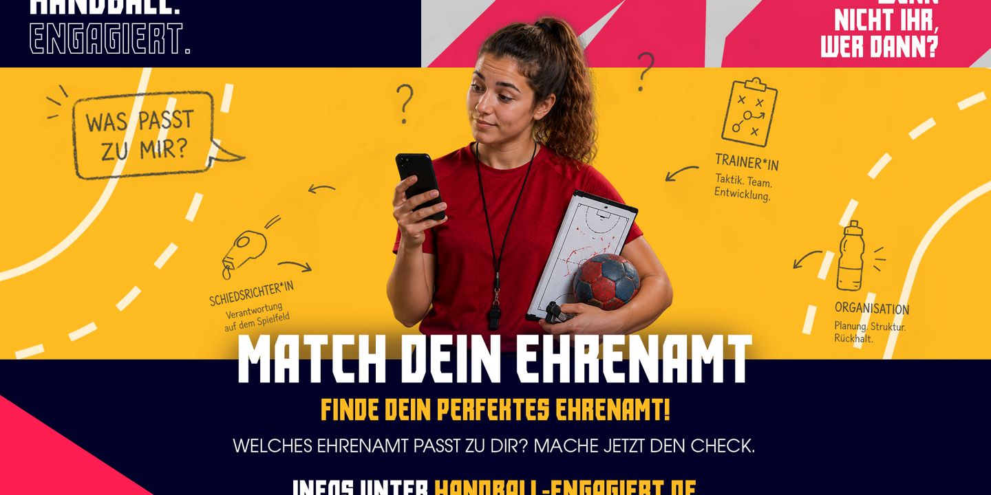 Match dein Ehrenamt: Finde die Handball-Rolle, die zu dir passt